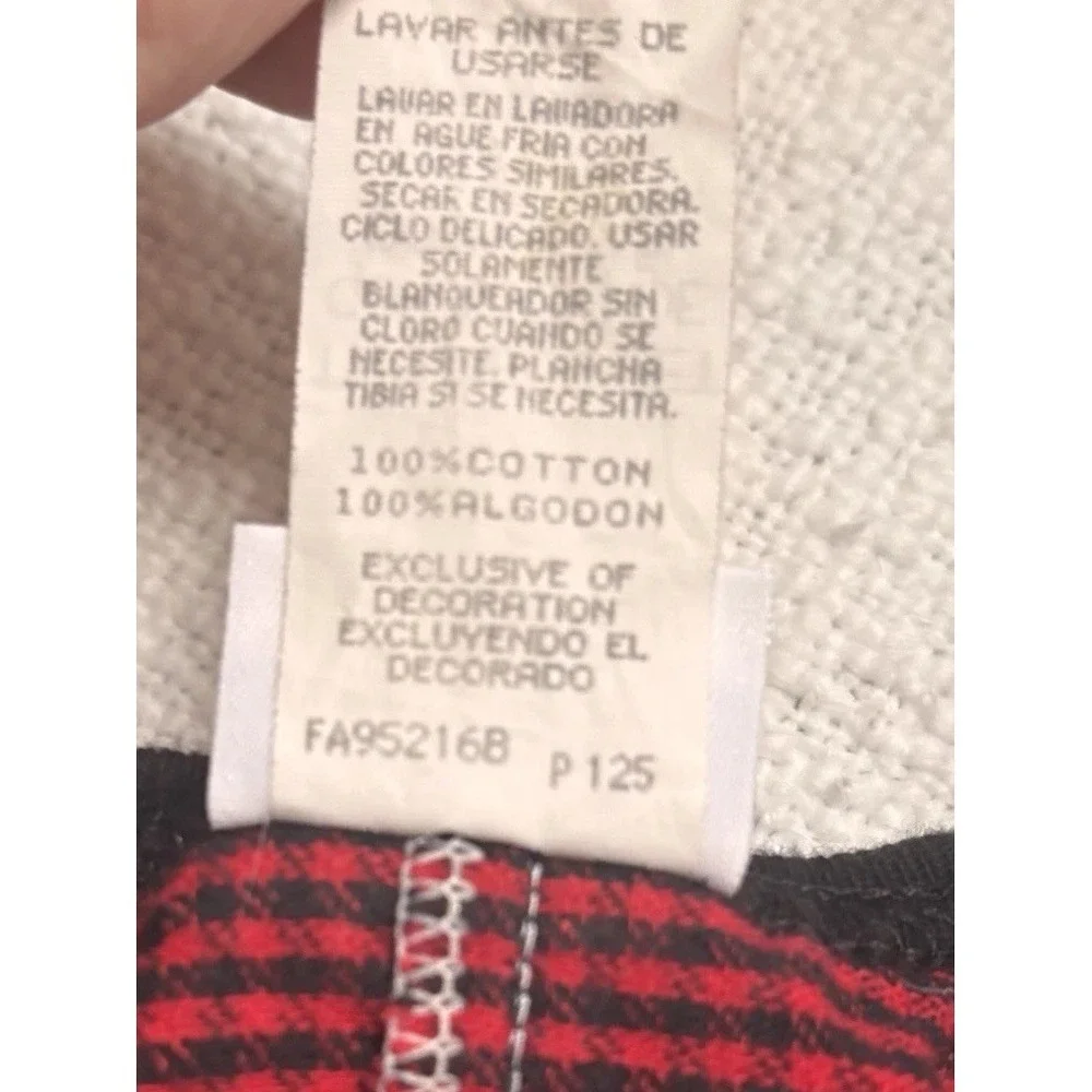Vintage Carters Toddler Red Black Buffalo Plaid Engine Co Jumpsuit Size 4T‎